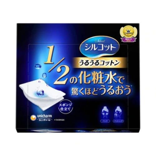Unicharm Silcot Sponge Touch Moisturising Cotton Pad