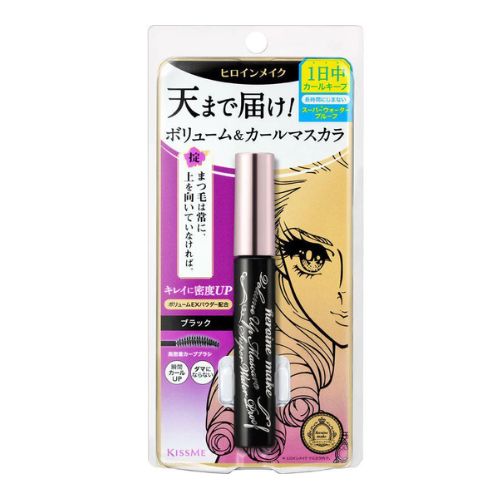 Isehan Kiss Me Heroine Make Volume & Curl Mascara Super Waterproof - Black