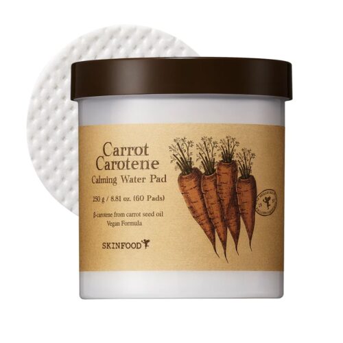 Skinfood Carrot Carotne Calming Water Pad 60pcs